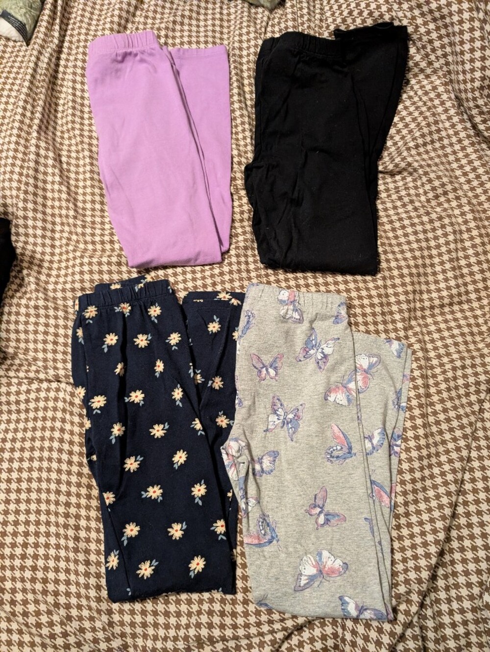 GAP Kids Leggings Pack - Black, Light Gray Butterfly, Navy Daisy, Lavender